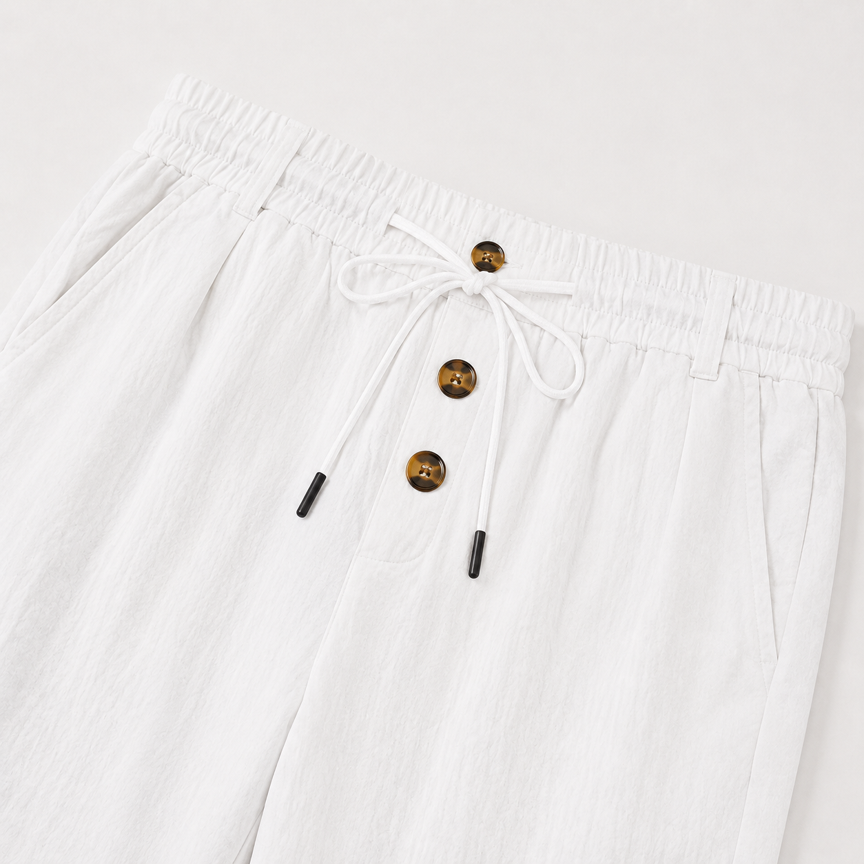 Men's Linen Drawstring Wide Leg Pants