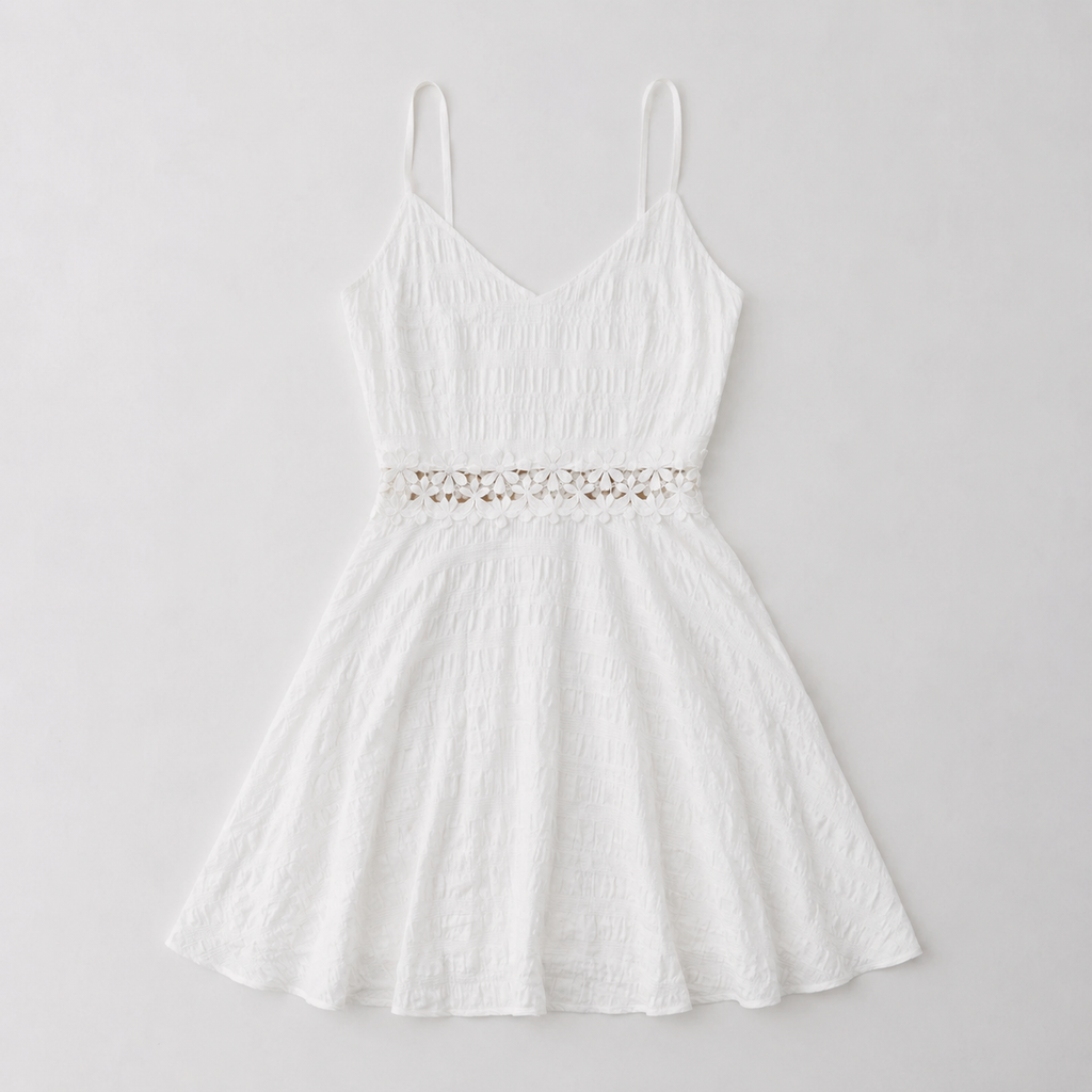 Women’s V-Neck Fit And Flare Mini Dress