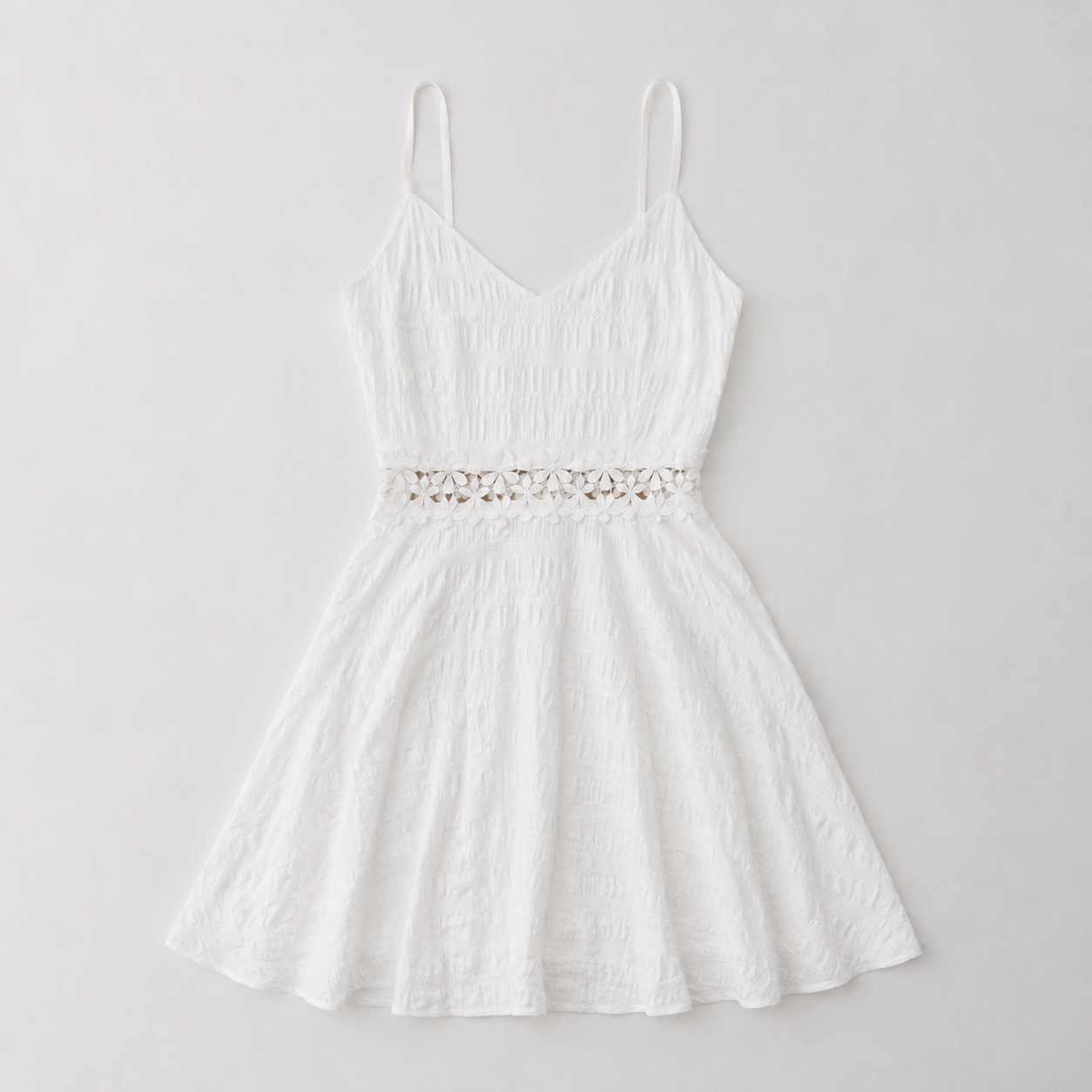 Women’s V-Neck Fit And Flare Mini Dress