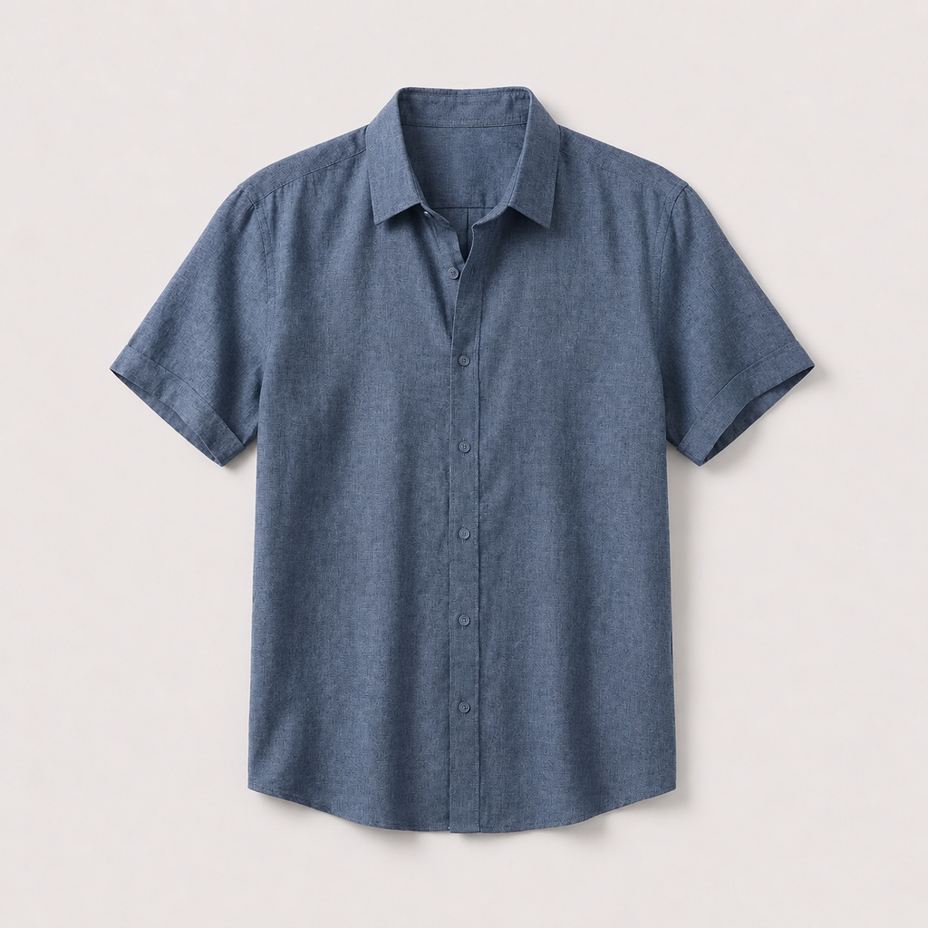Men's Short Sleeve Button-Up Shirt | Relaxed Fit