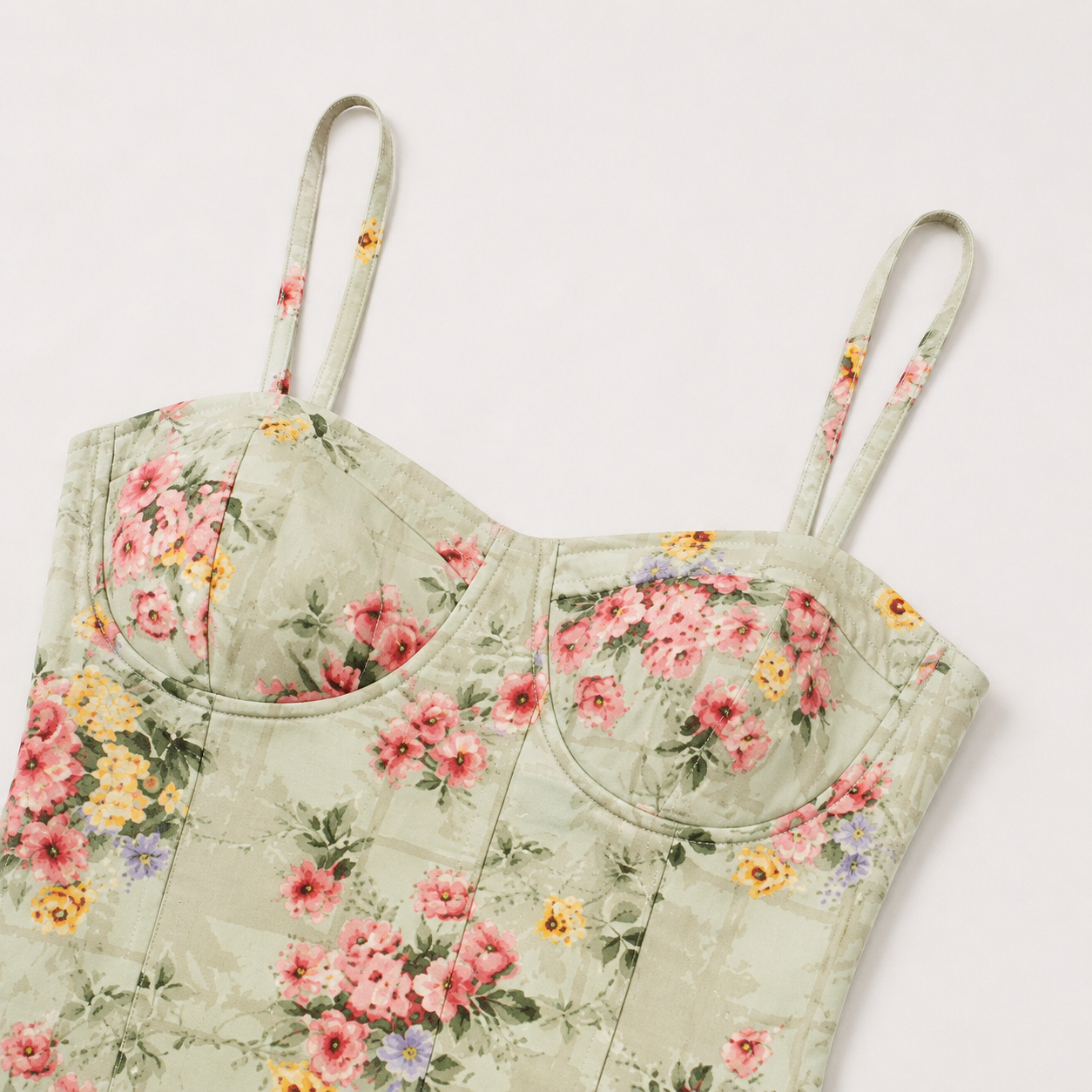 Women's Floral Strappy Fit-And-Flare Midi Dress