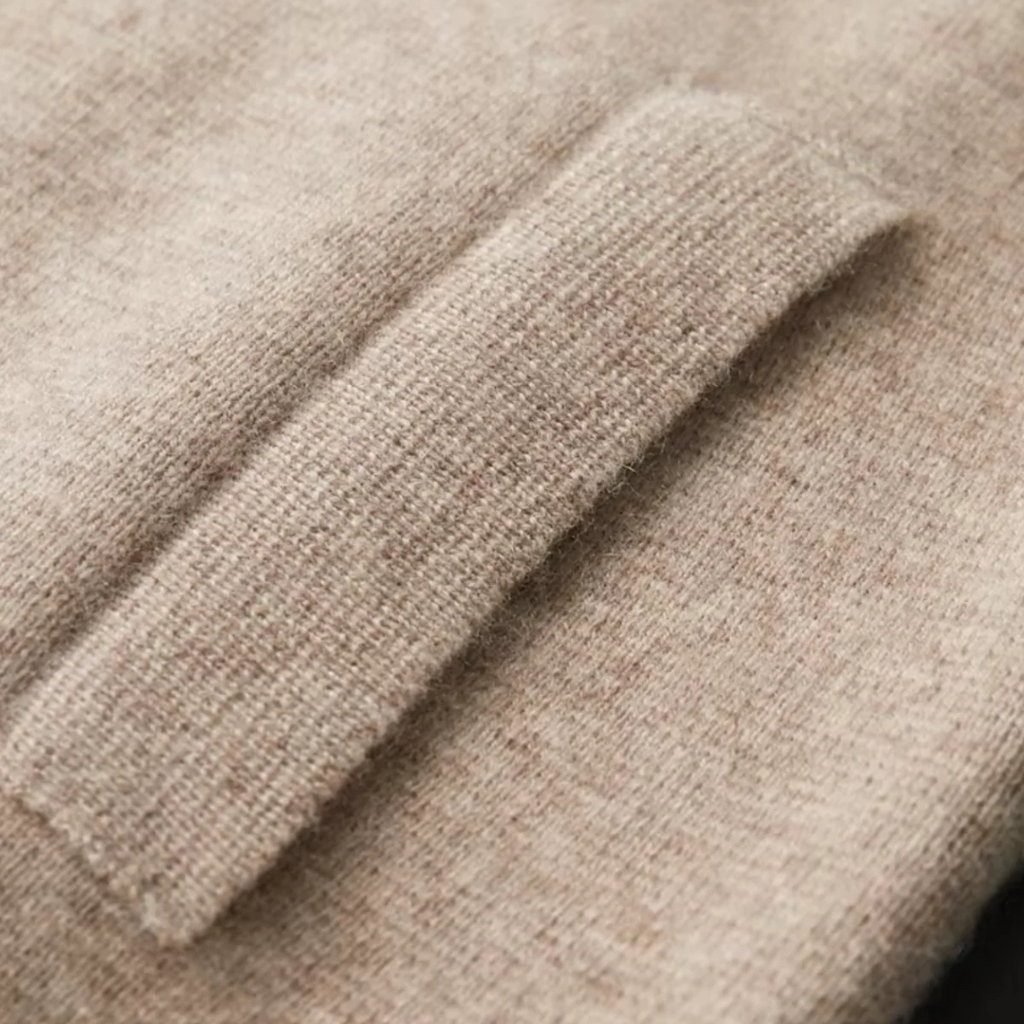 Men's Zip-Up Wool Cardigan