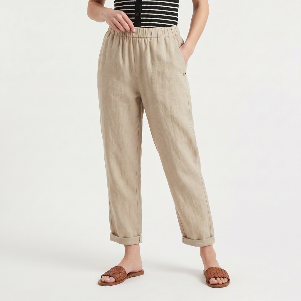 Women's Harem Pants with Elastic Waist