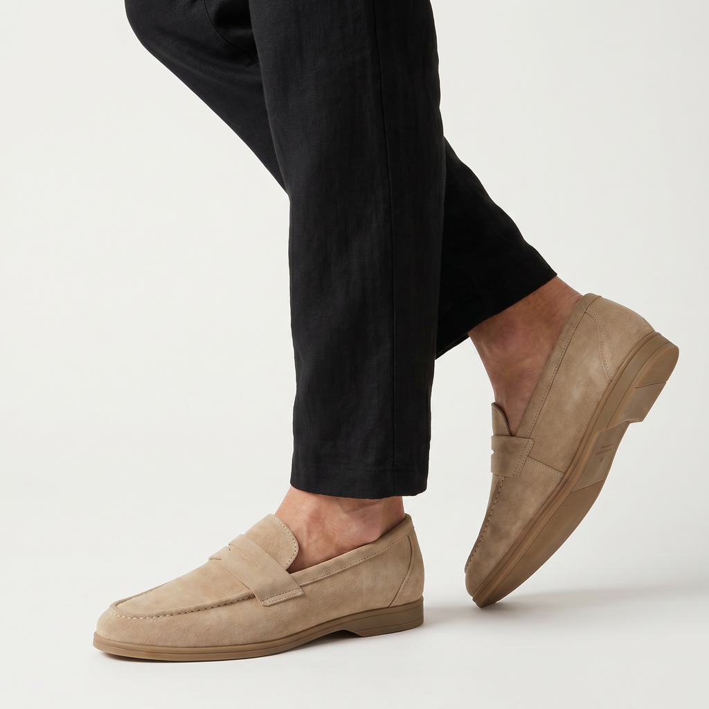 Men's Classic Leather Slip-On Loafers