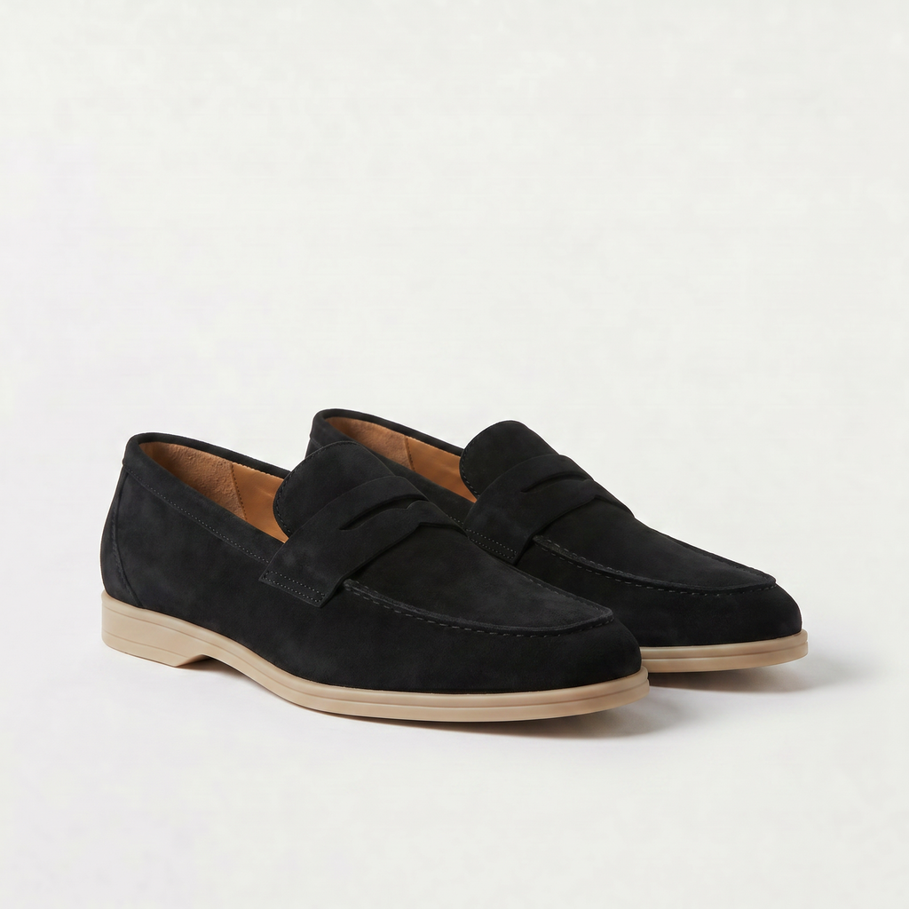 Men's Classic Leather Slip-On Loafers
