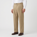 Men’s Casual Pleated Straight Leg Trousers