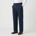 Men’s Casual Pleated Straight Leg Trousers
