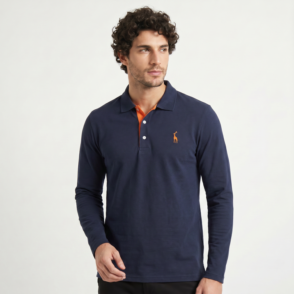 Men's Long-Sleeve Polo Shirt