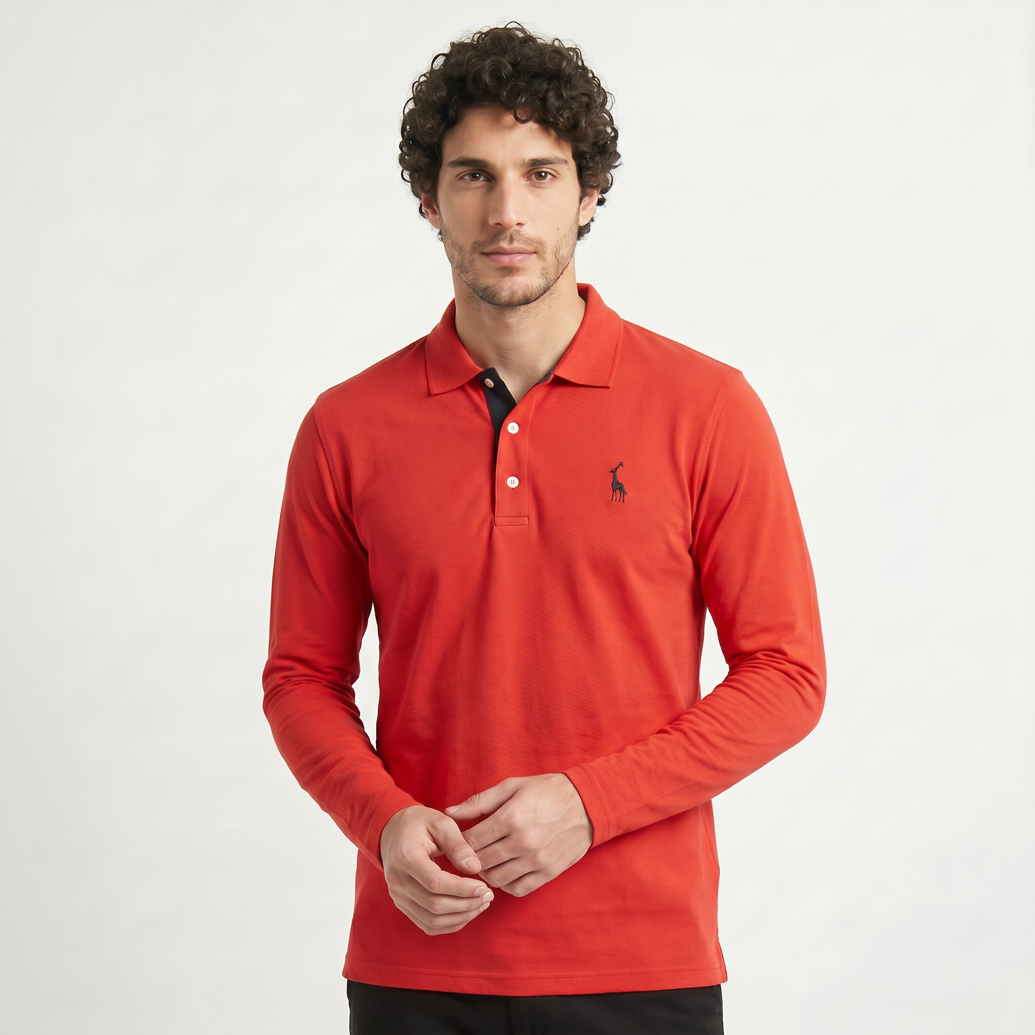 Men's Long-Sleeve Polo Shirt