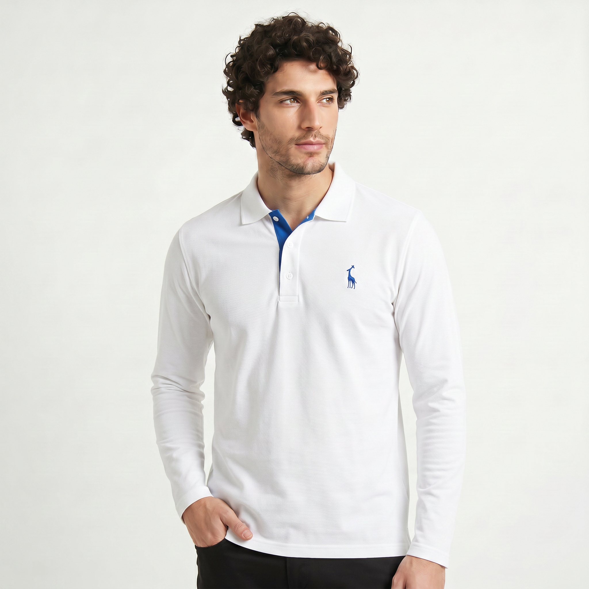 Men's Long-Sleeve Polo Shirt