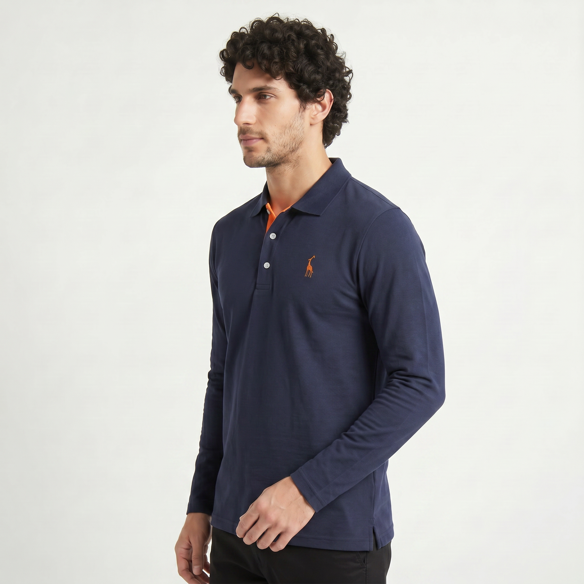 Men's Long-Sleeve Polo Shirt