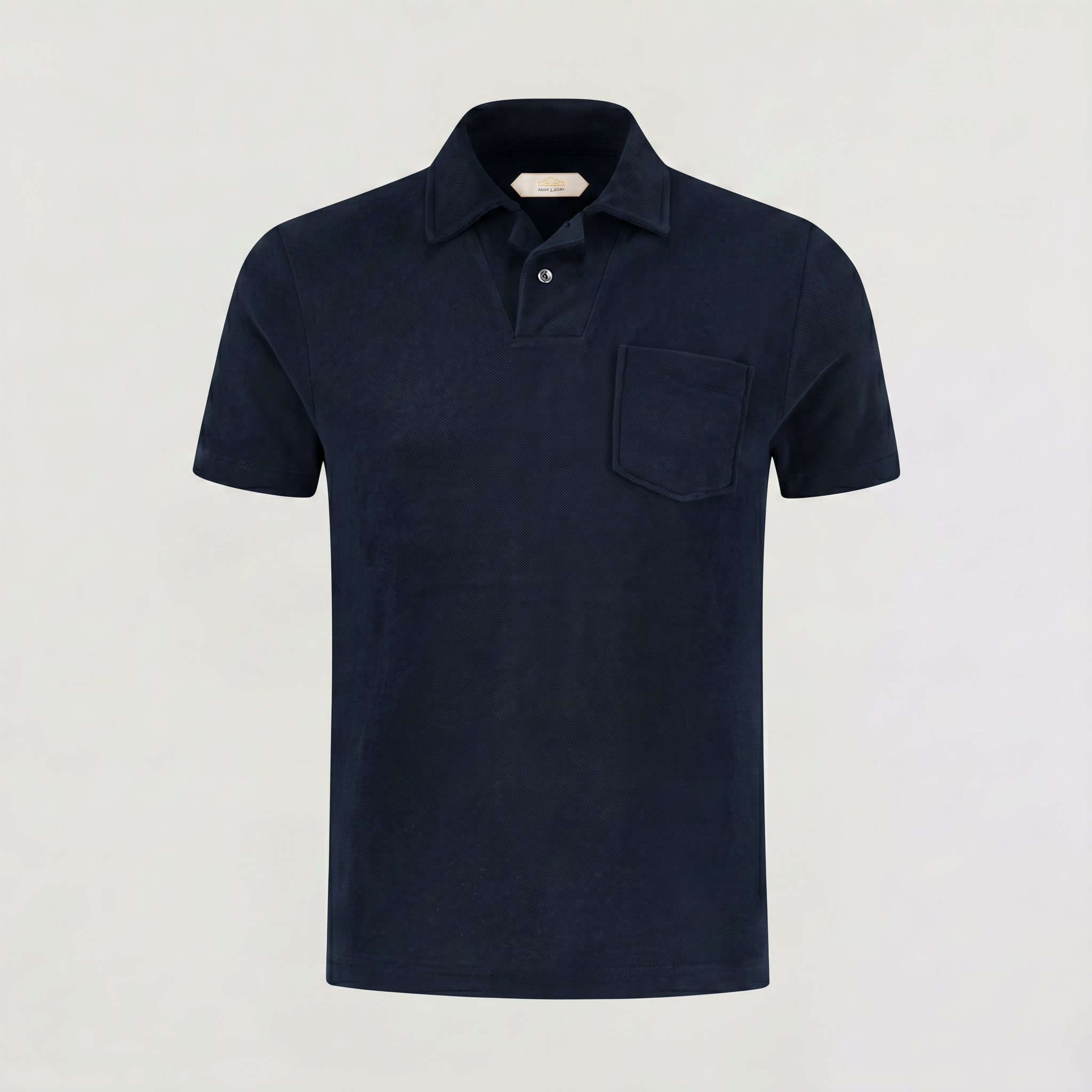 Men's Cotton Terry Towelling Polo Shirt
