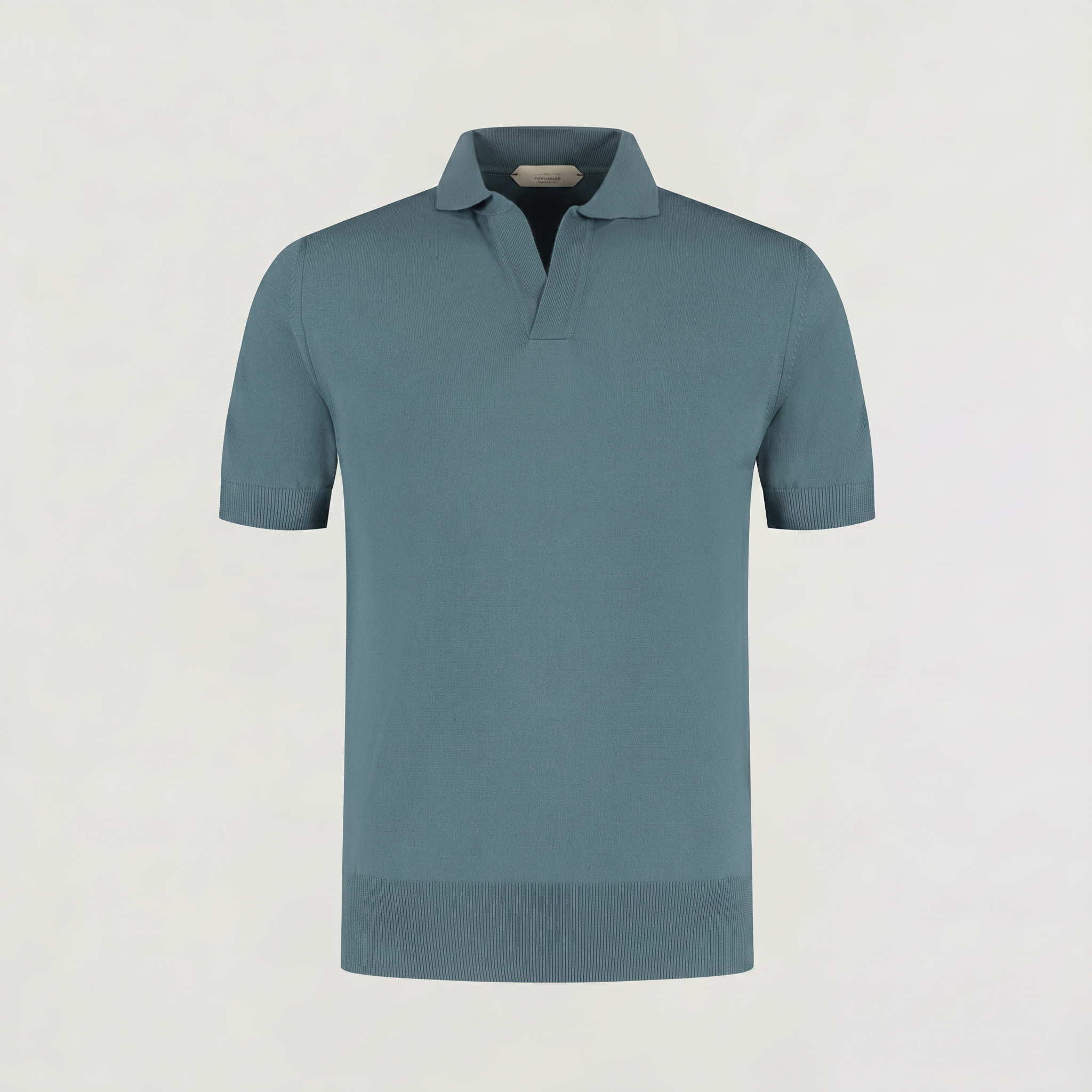 Men's Slim-Fit Knitted Polo Shirt