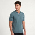 Men's Slim-Fit Knitted Polo Shirt