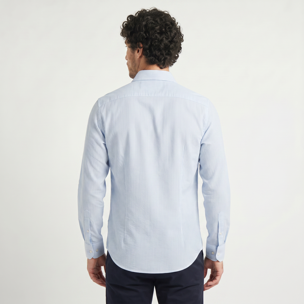 Men's Long-Sleeve Striped Shirt