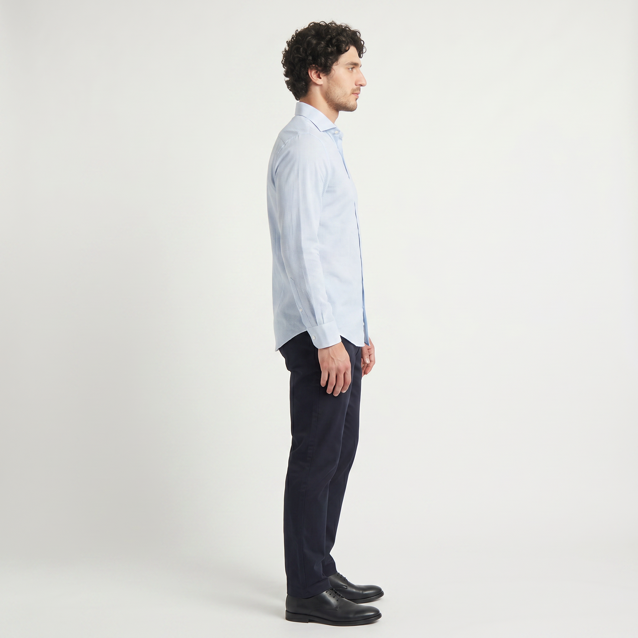 Men's Long-Sleeve Striped Shirt