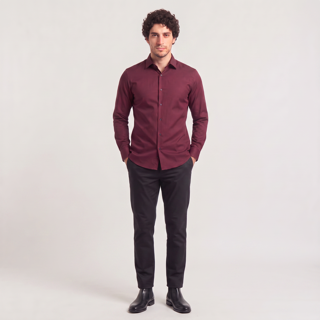 Men's Slim-Fit Dress Shirt