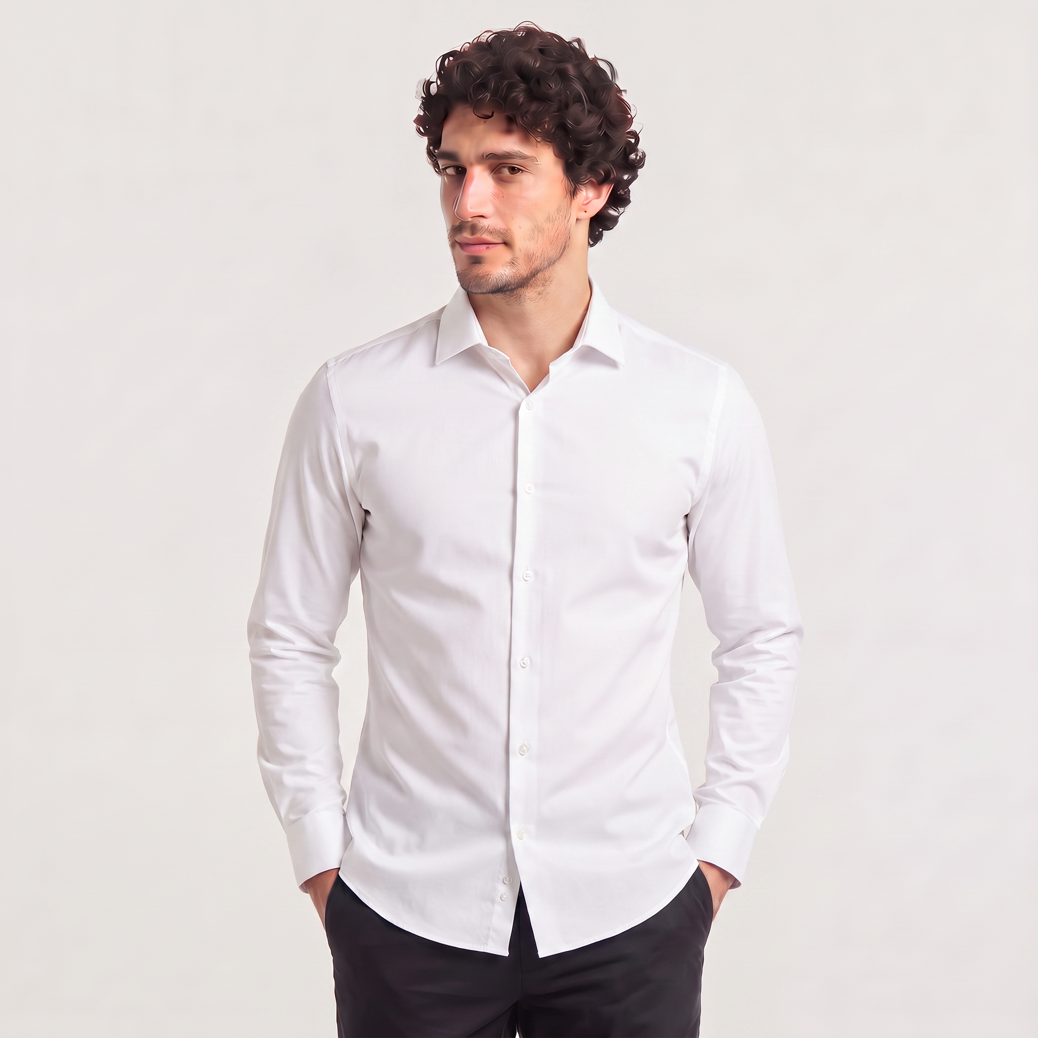 Men's Slim-Fit Dress Shirt