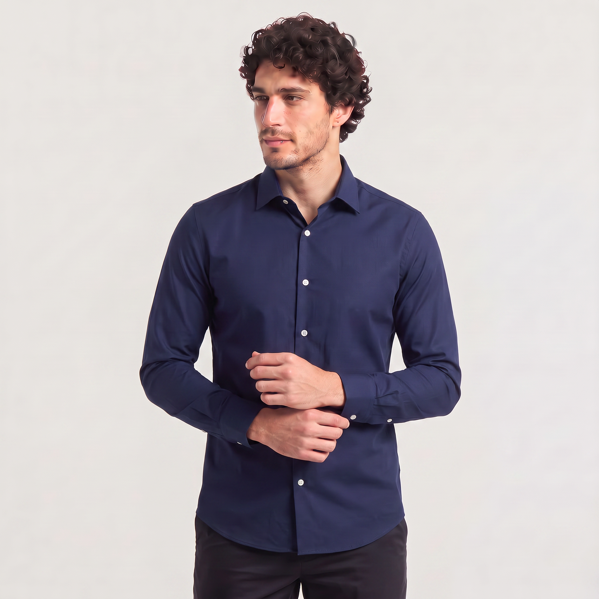 Men's Slim-Fit Dress Shirt