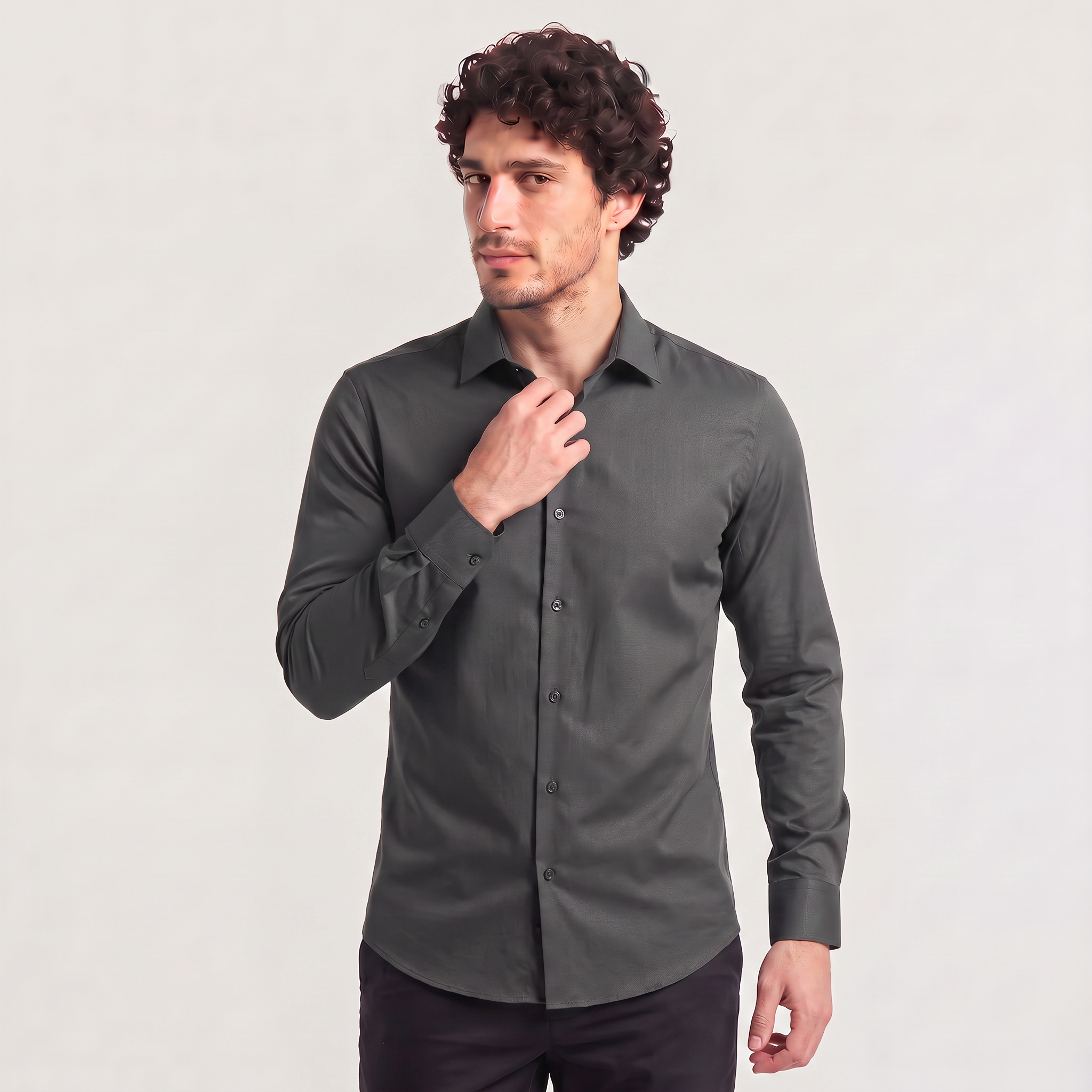 Men's Slim-Fit Dress Shirt