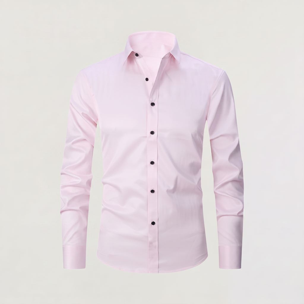 Men's Slim-Fit Button-Up Dress Shirt