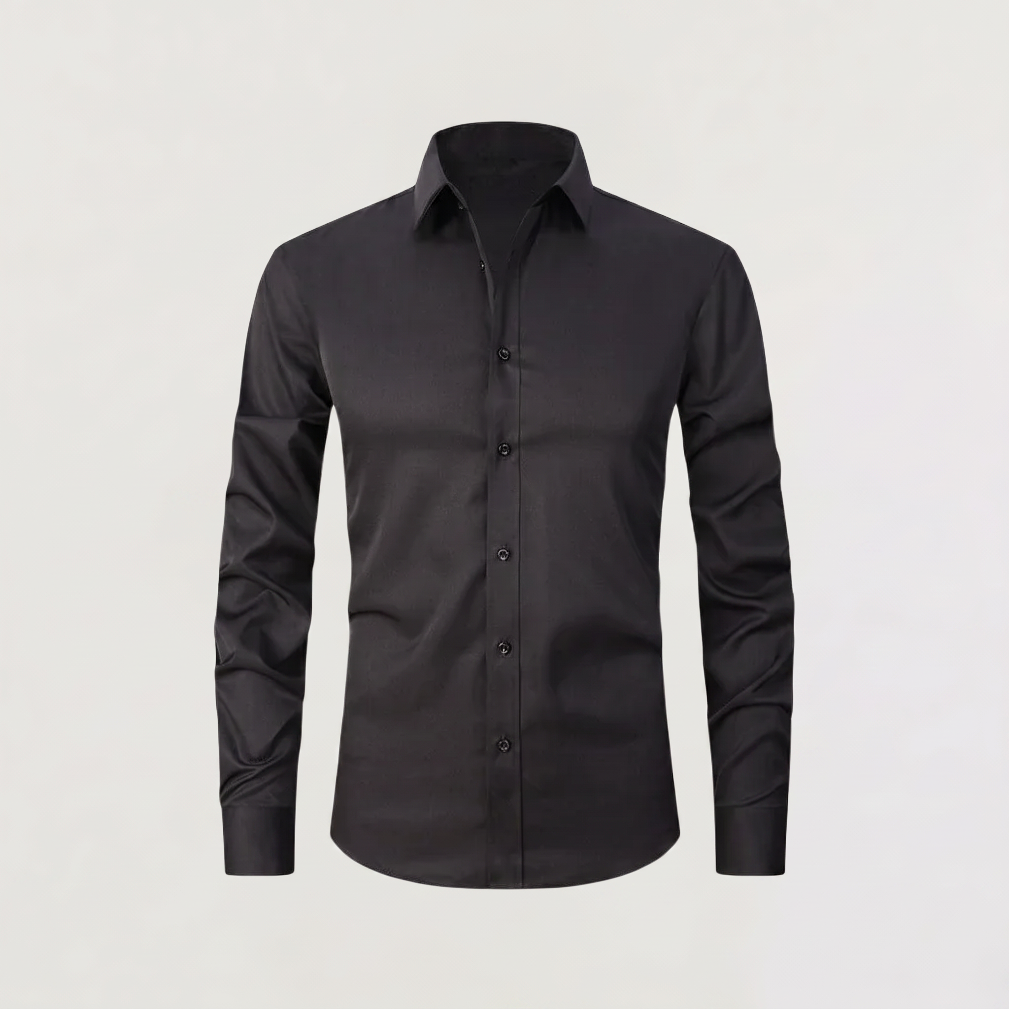 Men's Slim-Fit Button-Up Dress Shirt