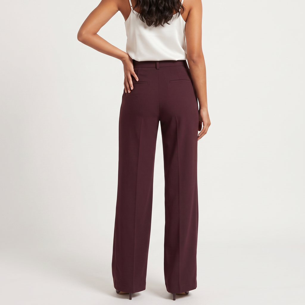 Women's High-Waisted Wide-Leg Trousers