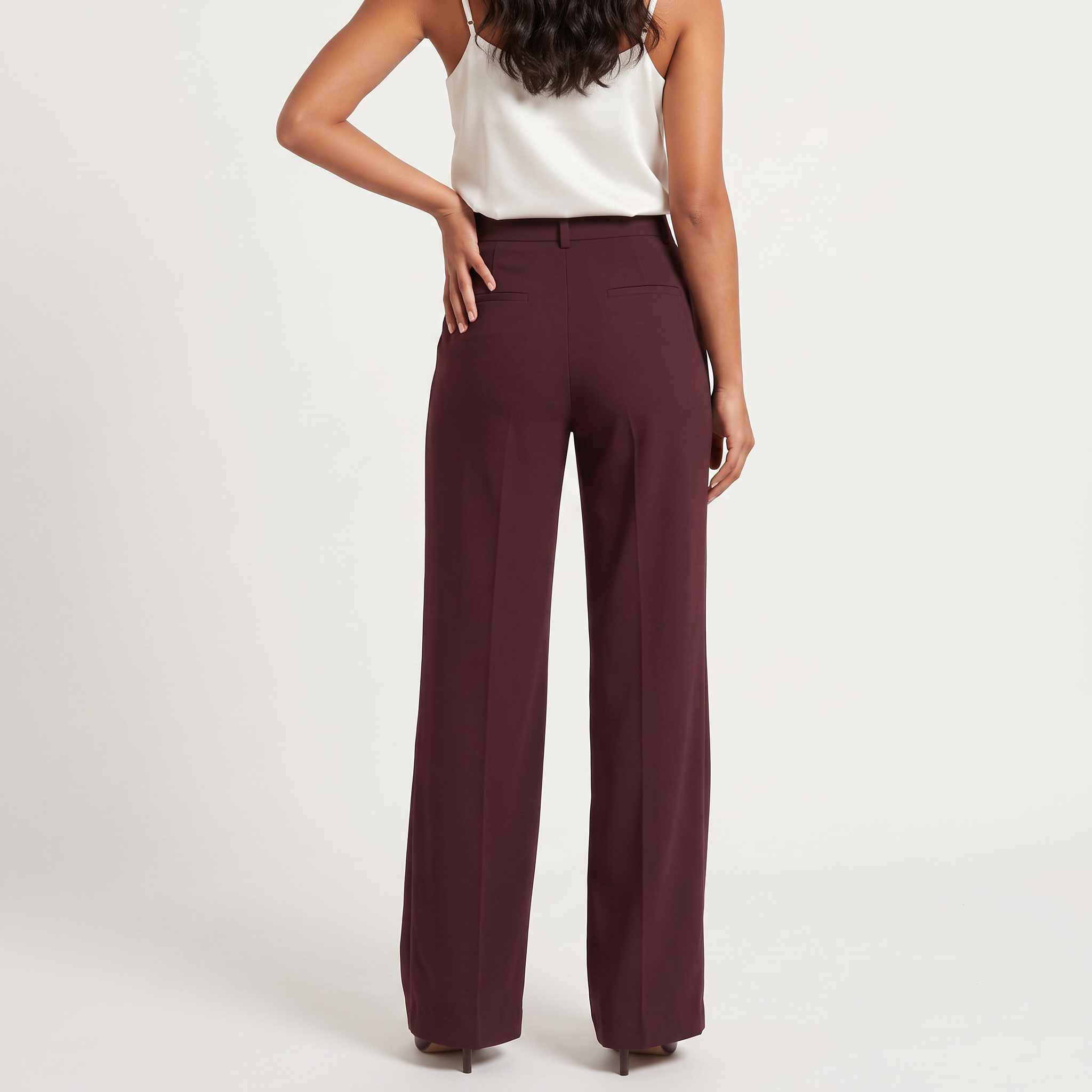 Women's High-Waisted Wide-Leg Trousers