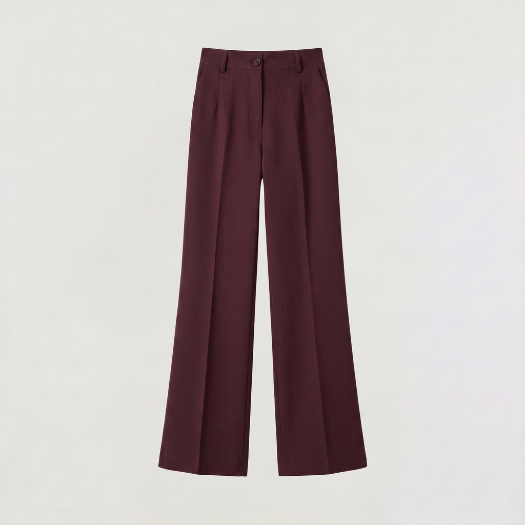 Women's High-Waisted Wide-Leg Trousers