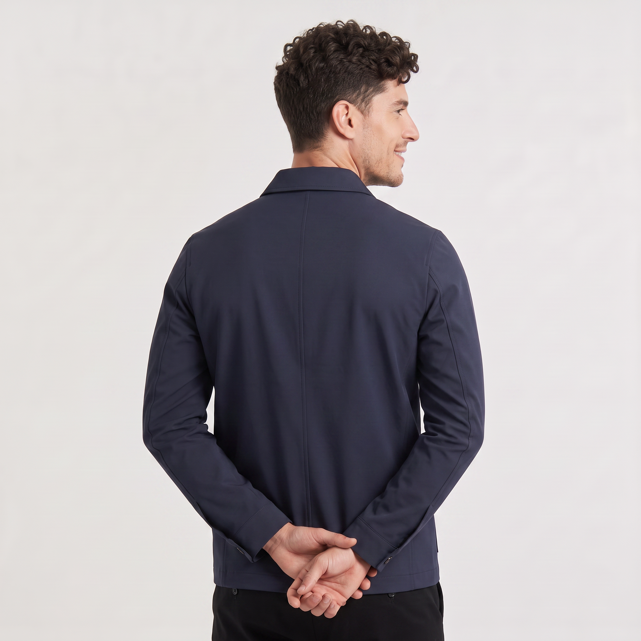 Men's Button-Up Leisure Blazer Jacket