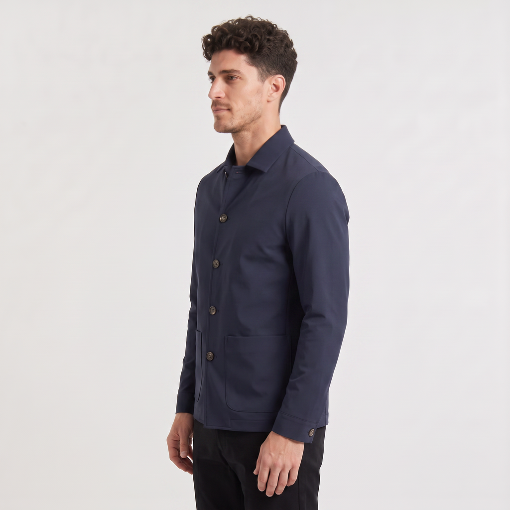 Men's Button-Up Leisure Blazer Jacket