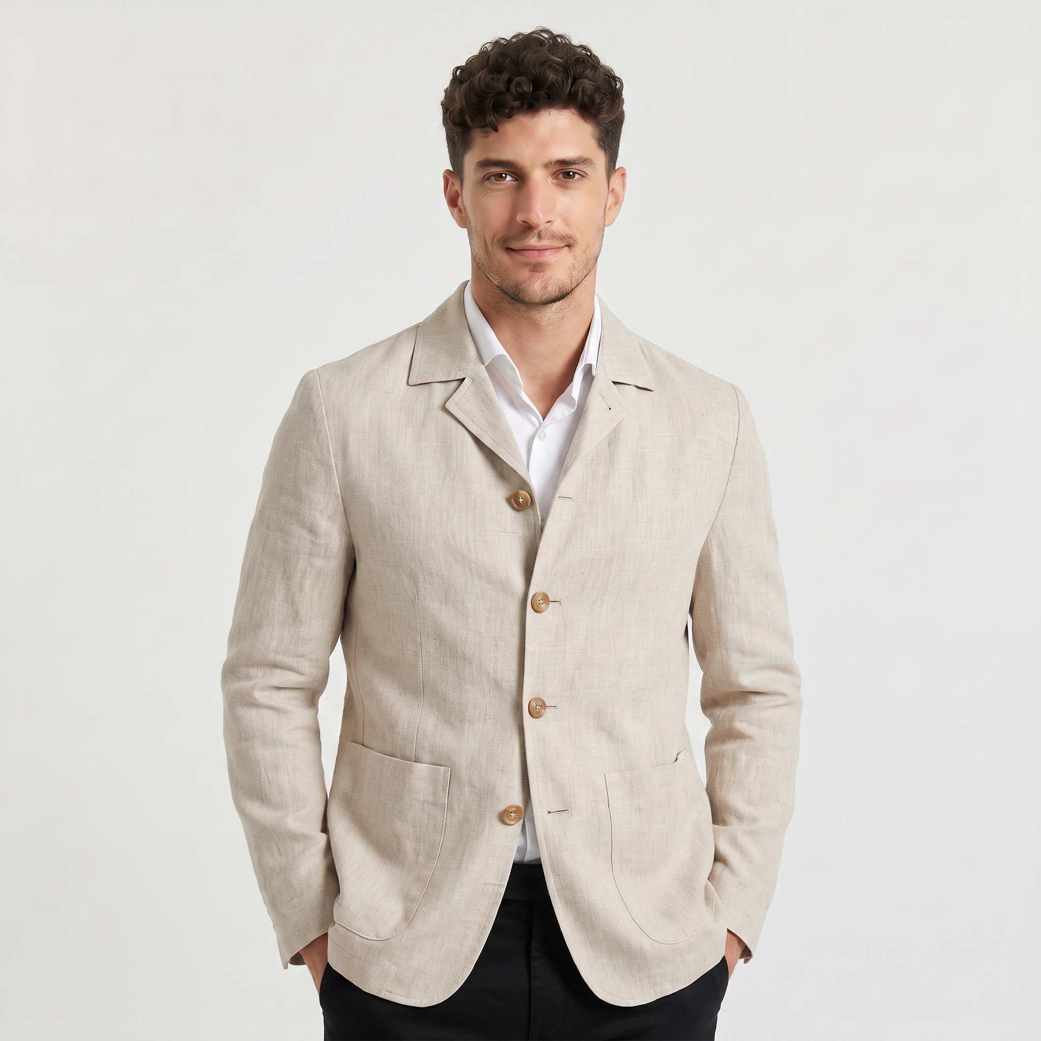 Men's Linen Leisure Jacket Blazer