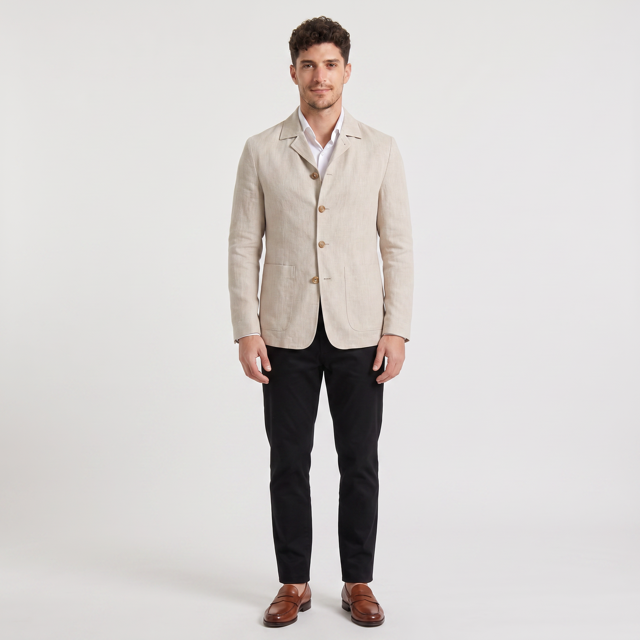 Men's Linen Leisure Jacket Blazer