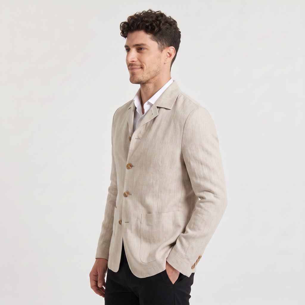 Men's Linen Leisure Jacket Blazer