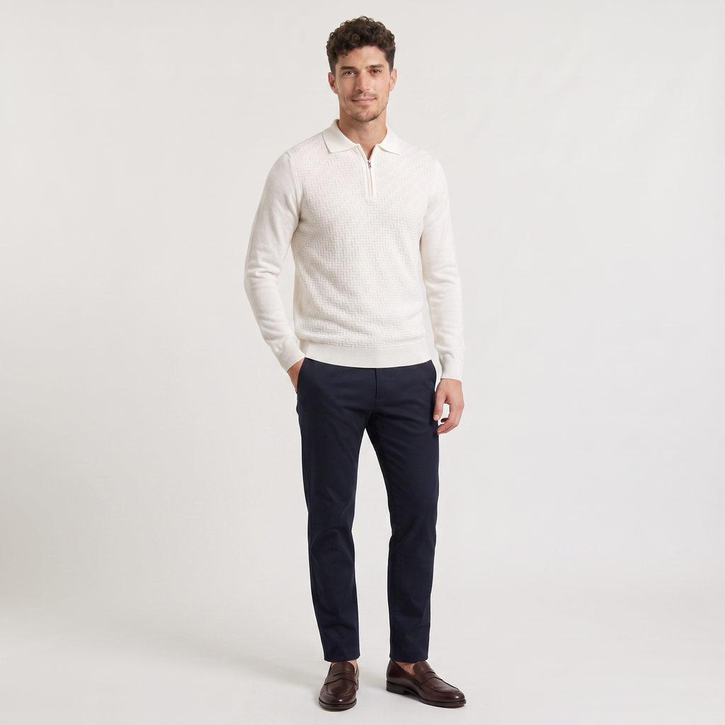 Men's Slim-Fit Merino Wool Jumper