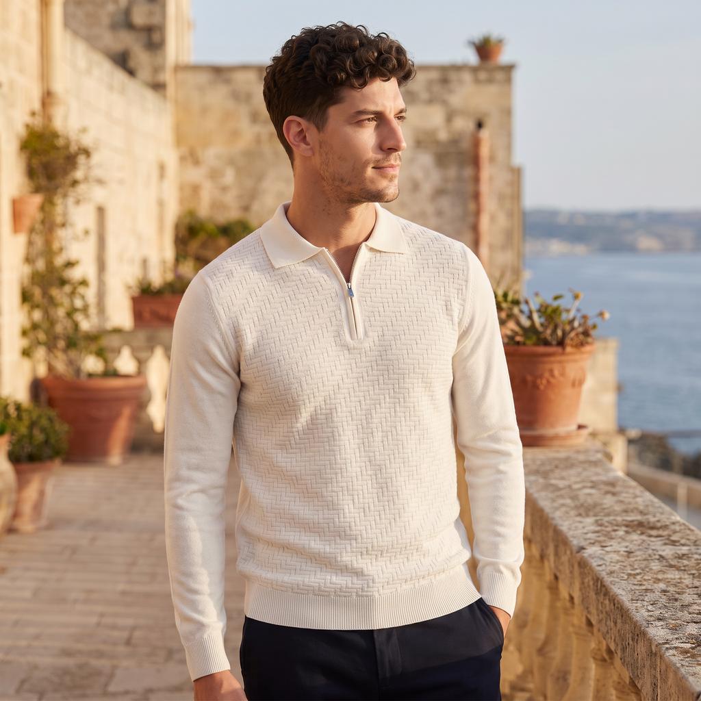 Men's Slim-Fit Merino Wool Jumper
