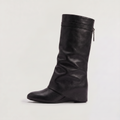Women's Fold-Over Knee-High Boots