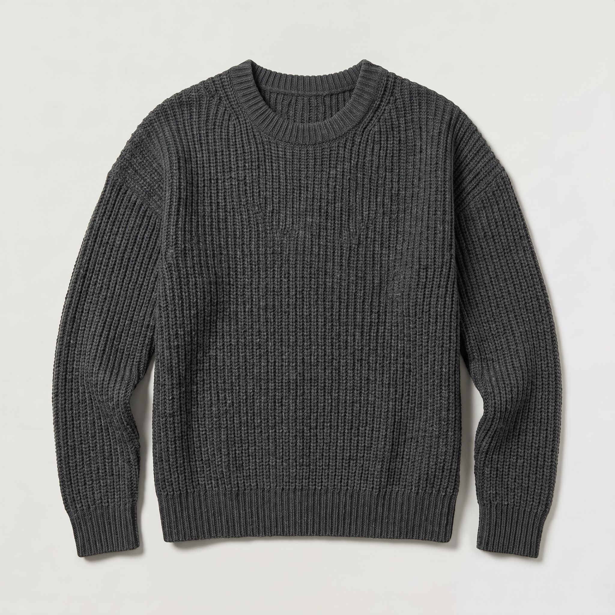 Men's Loose Fit Textured Knit Sweater
