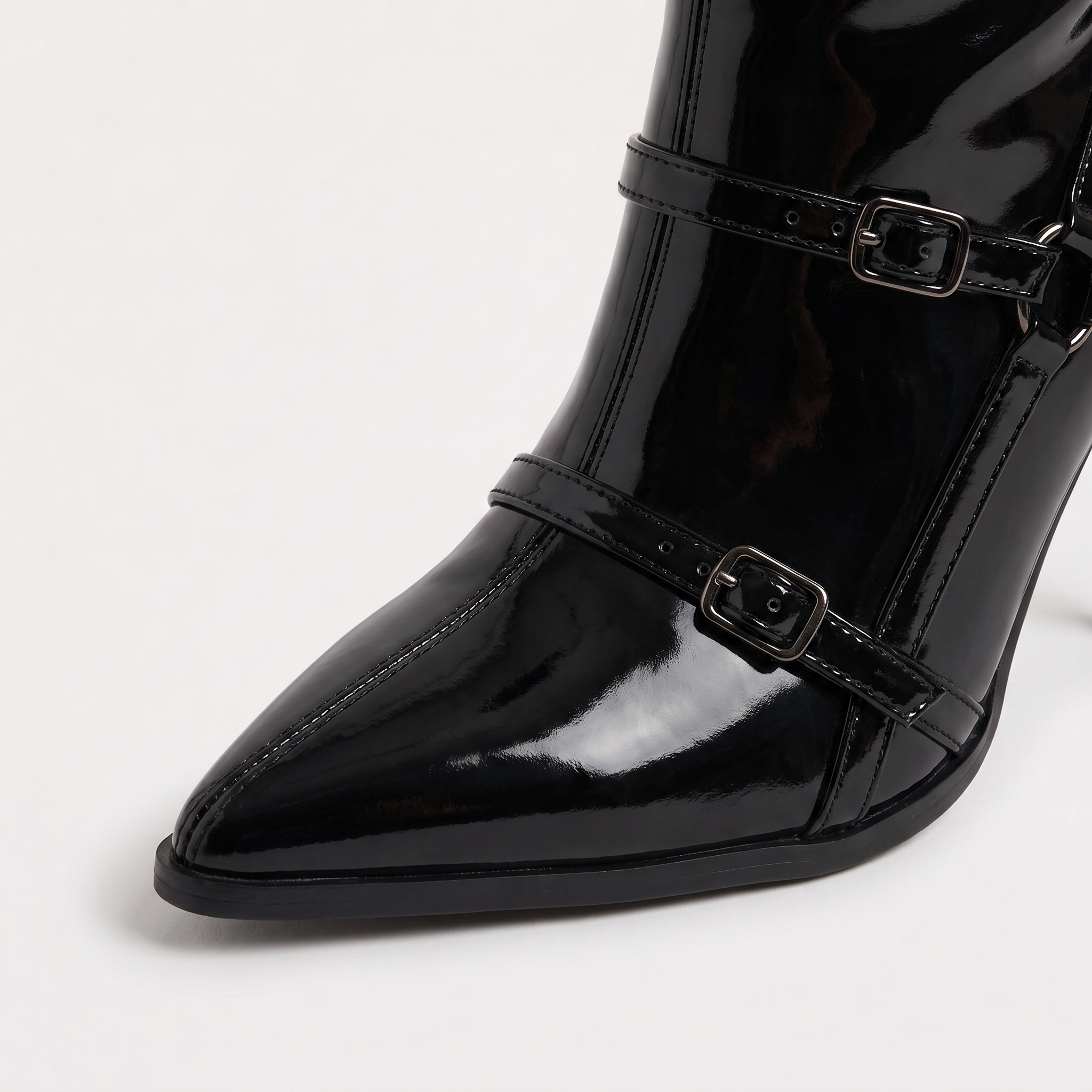 Women's Patent Knee-High Stiletto Boots