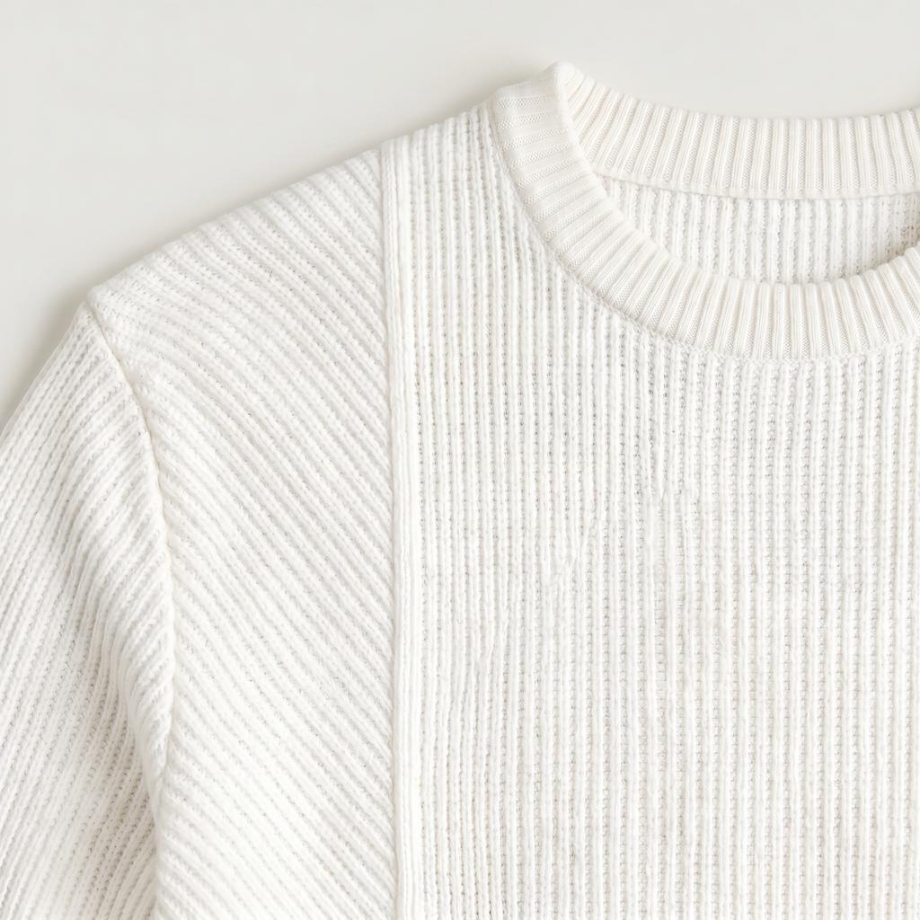 Men's Relaxed Fit Textured Knit Crewneck Sweater - Casual Winter Jumper