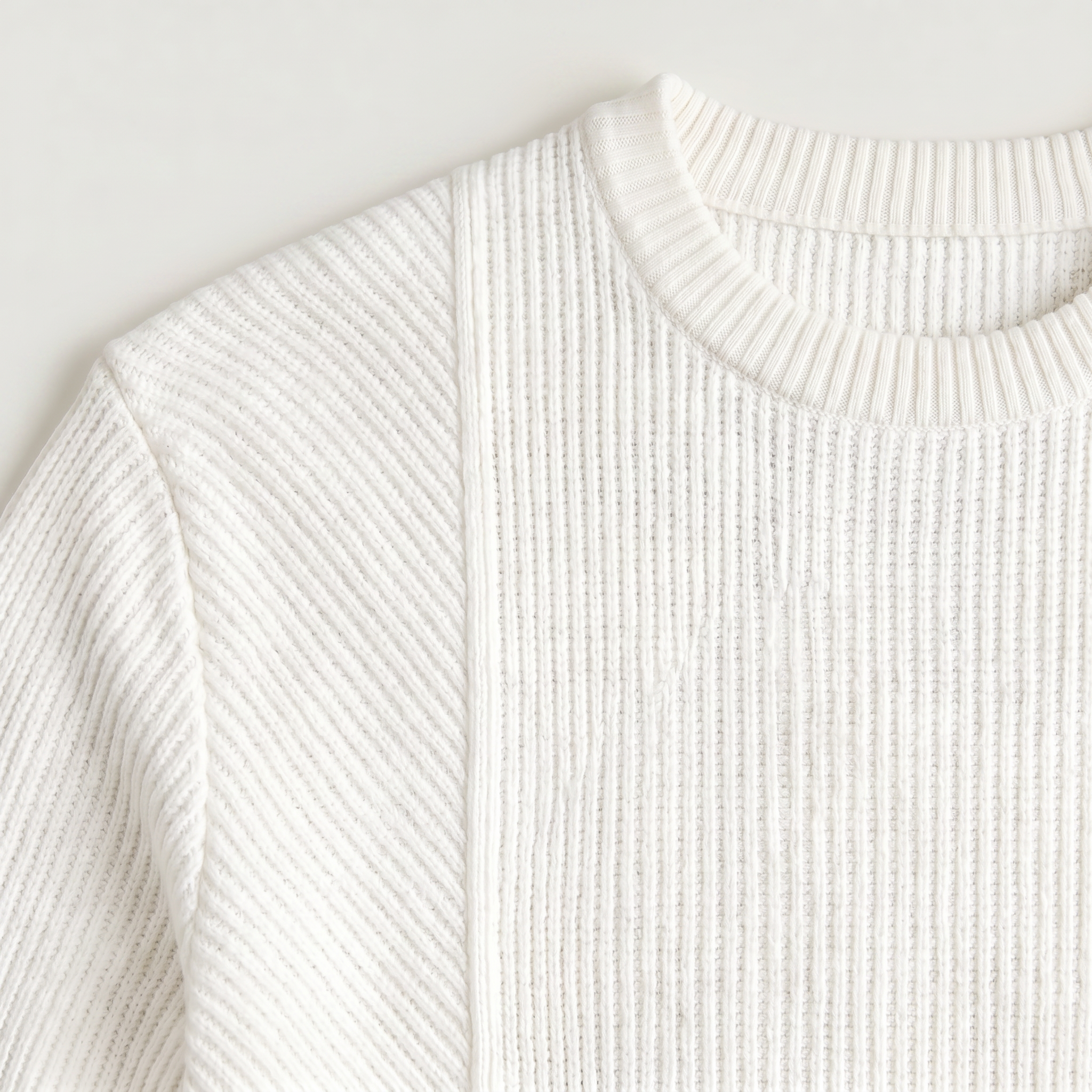 Men's Relaxed Fit Textured Knit Crewneck Sweater - Casual Winter Jumper