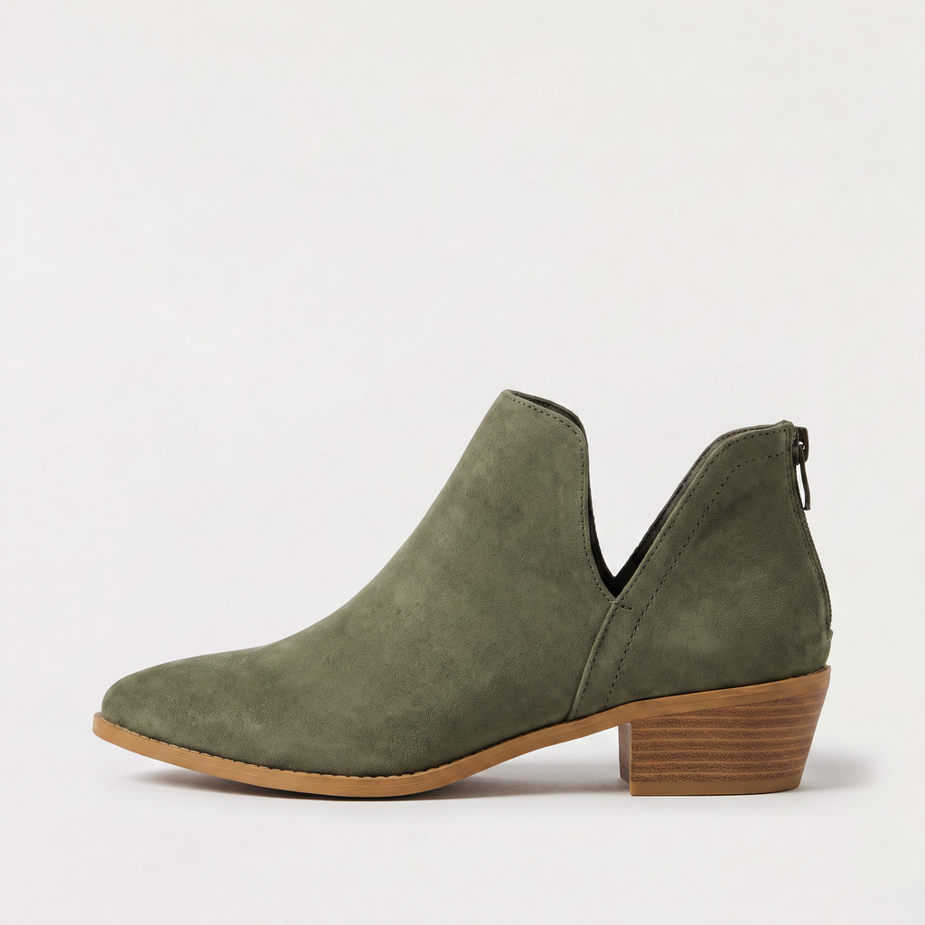 Women's Low-Cut V-Front Ankle Boots