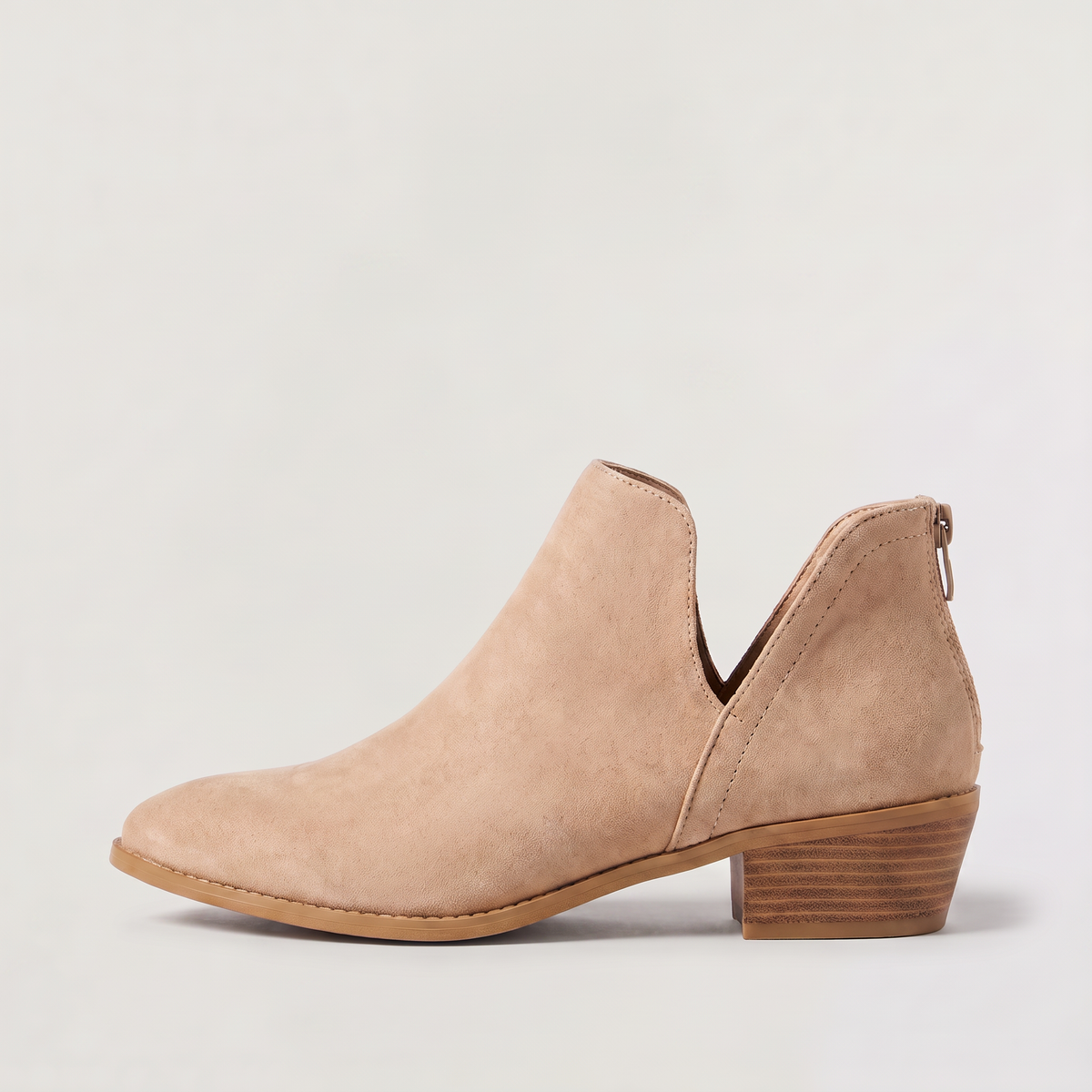 Women's Low-Cut V-Front Ankle Boots