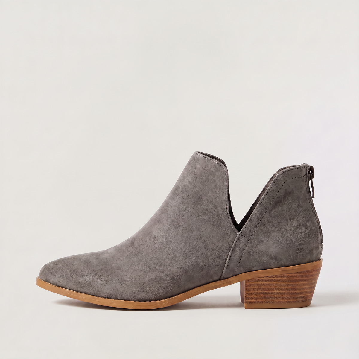 Women's Low-Cut V-Front Ankle Boots