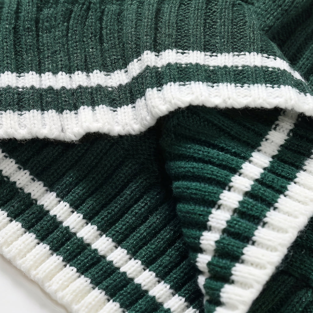 Men's Cable Knit V-Neck Sweater Vest - Sleeveless