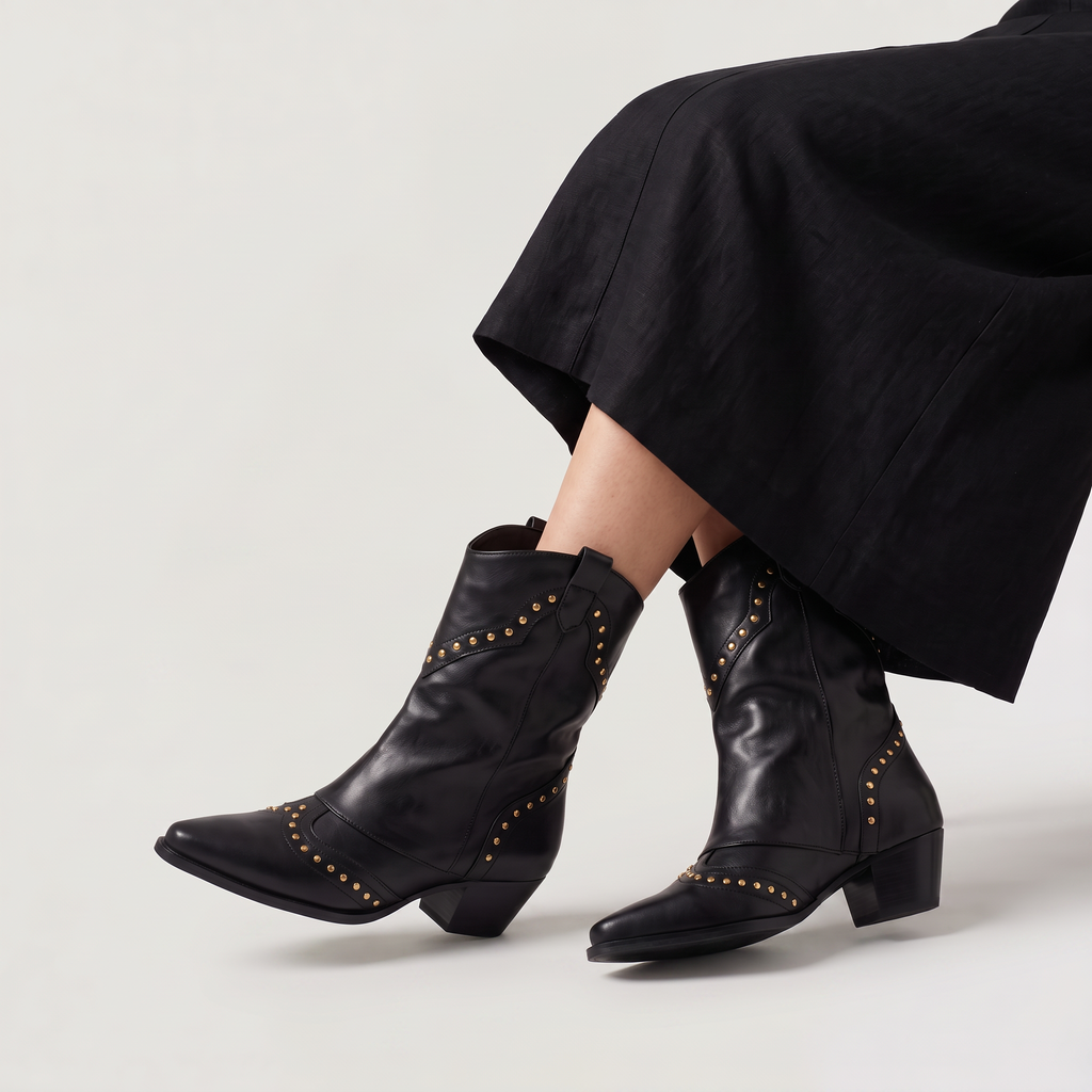 Women's Studded Western Boots