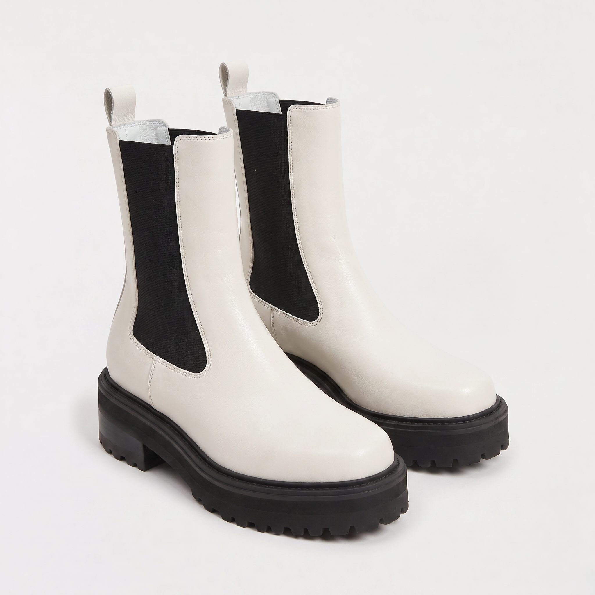 Women's Two-Tone Platform Chelsea Boots