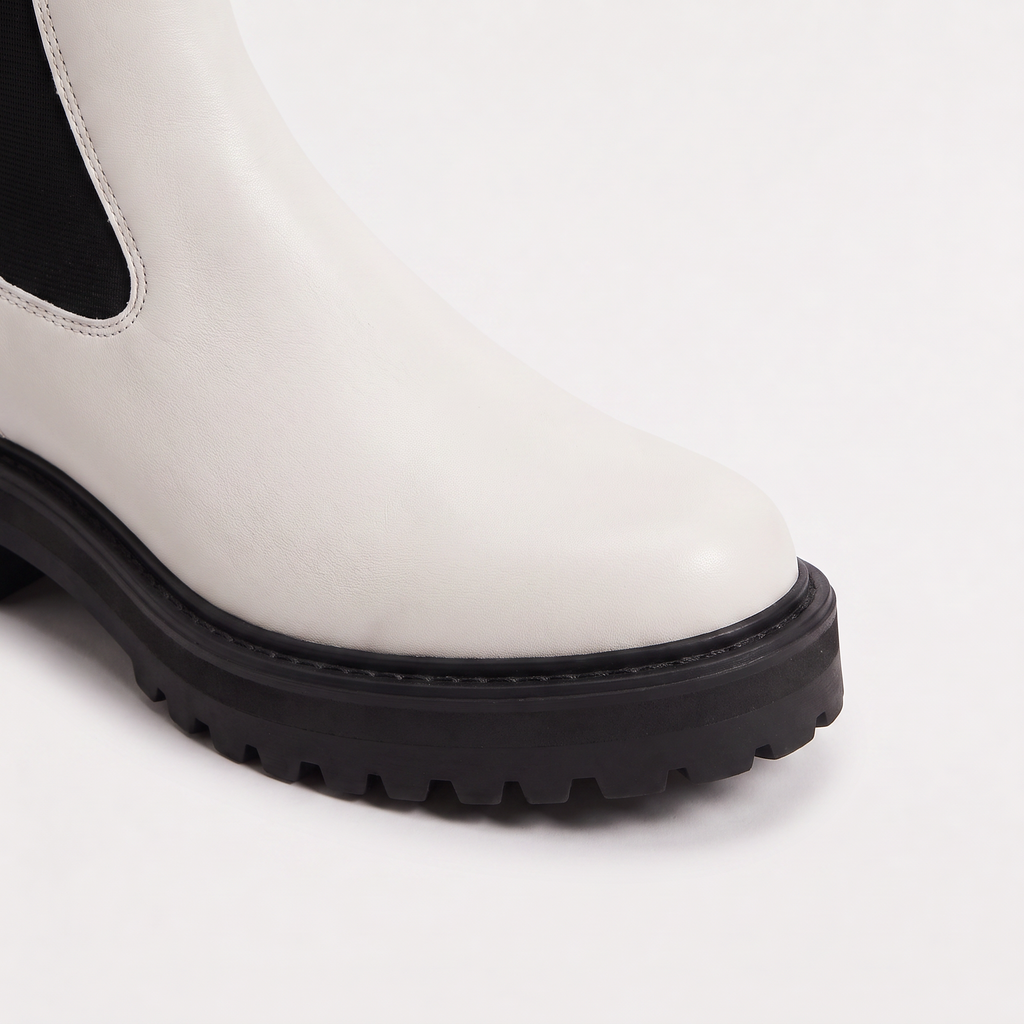 Women's Two-Tone Platform Chelsea Boots