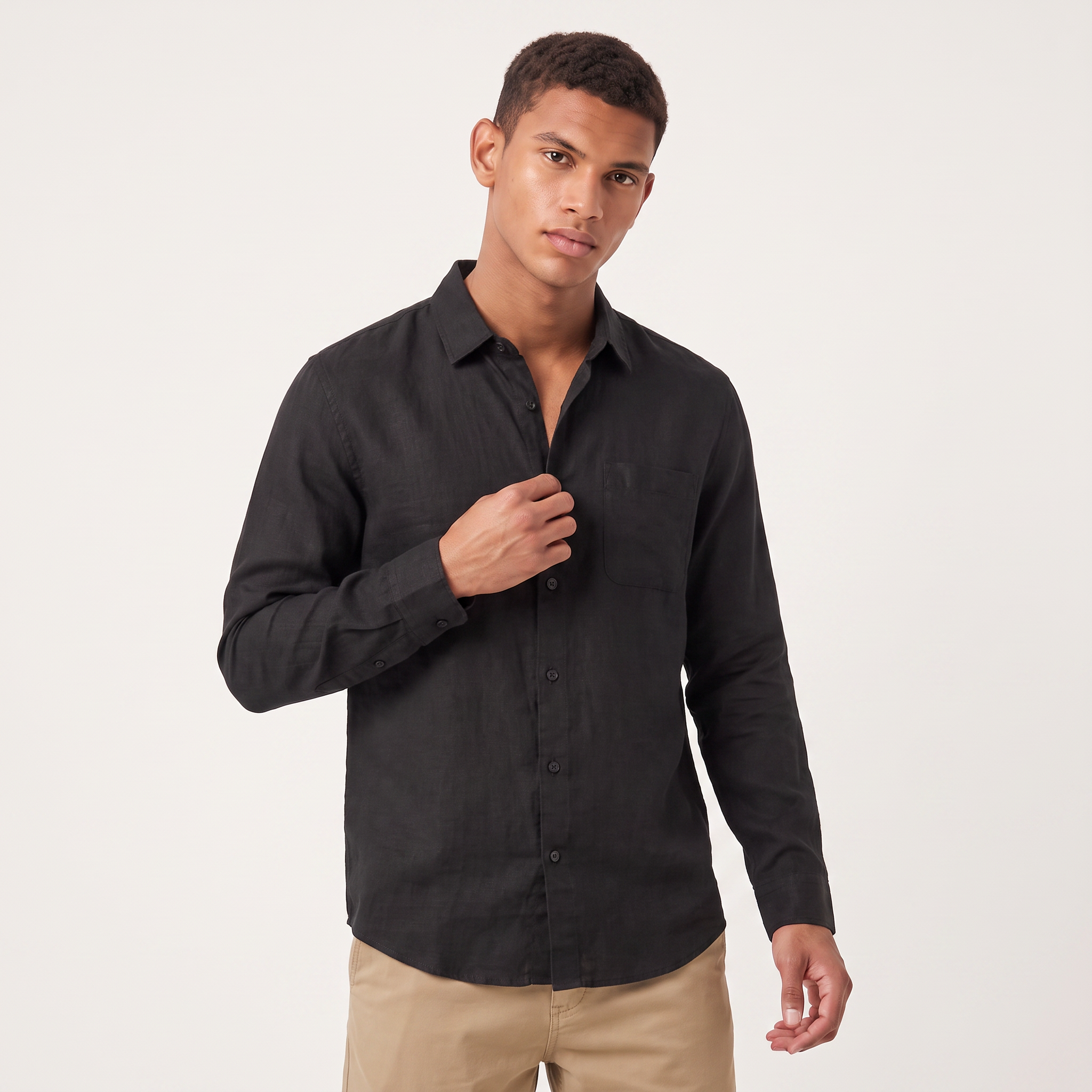 Men's Linen Button Down Summer Shirt