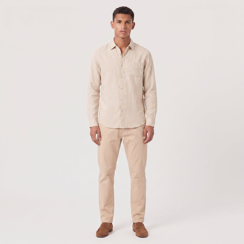 Men's Linen Button Down Summer Shirt